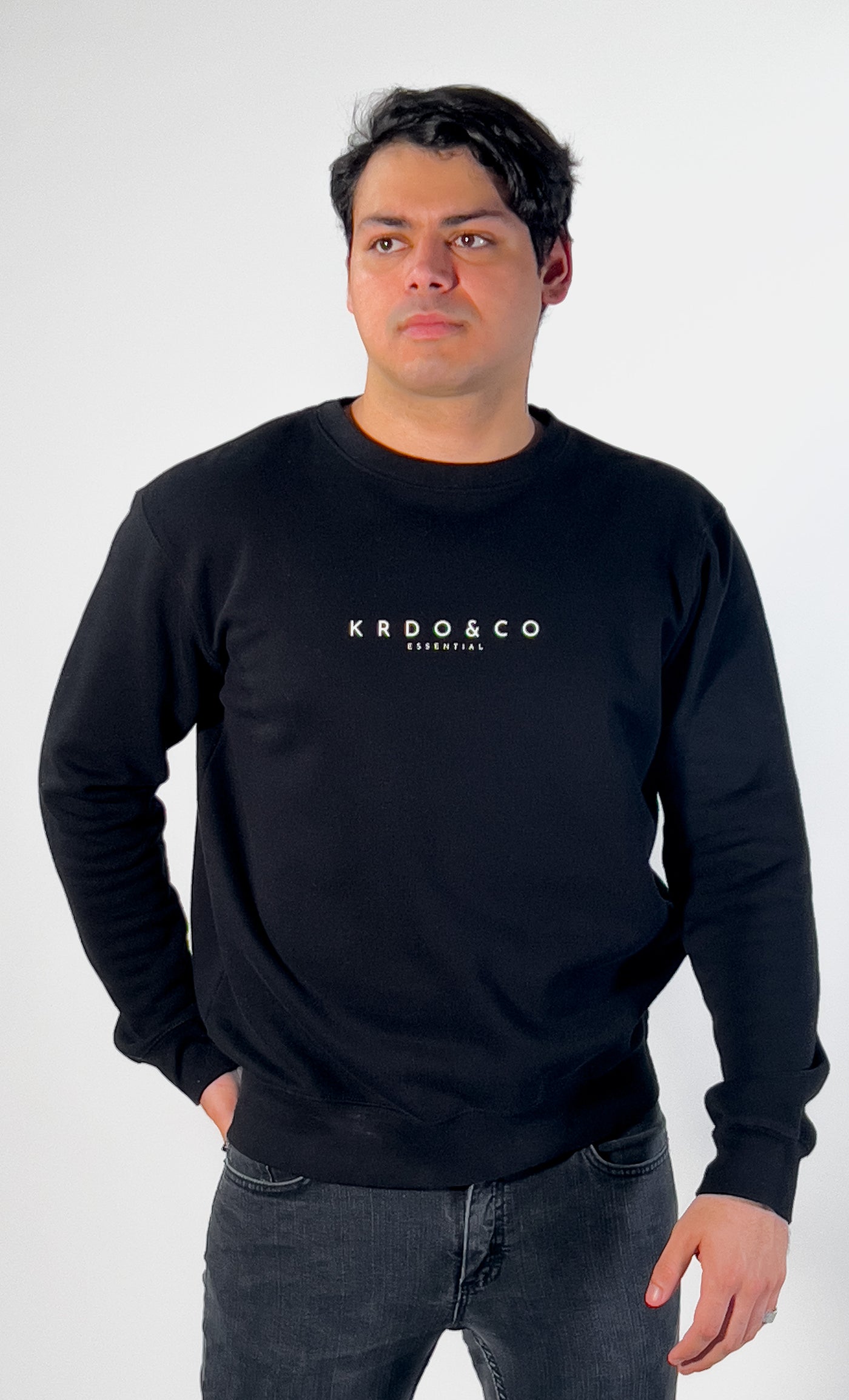 Sweater Shirt Men's | Black Sweater | krdoandco