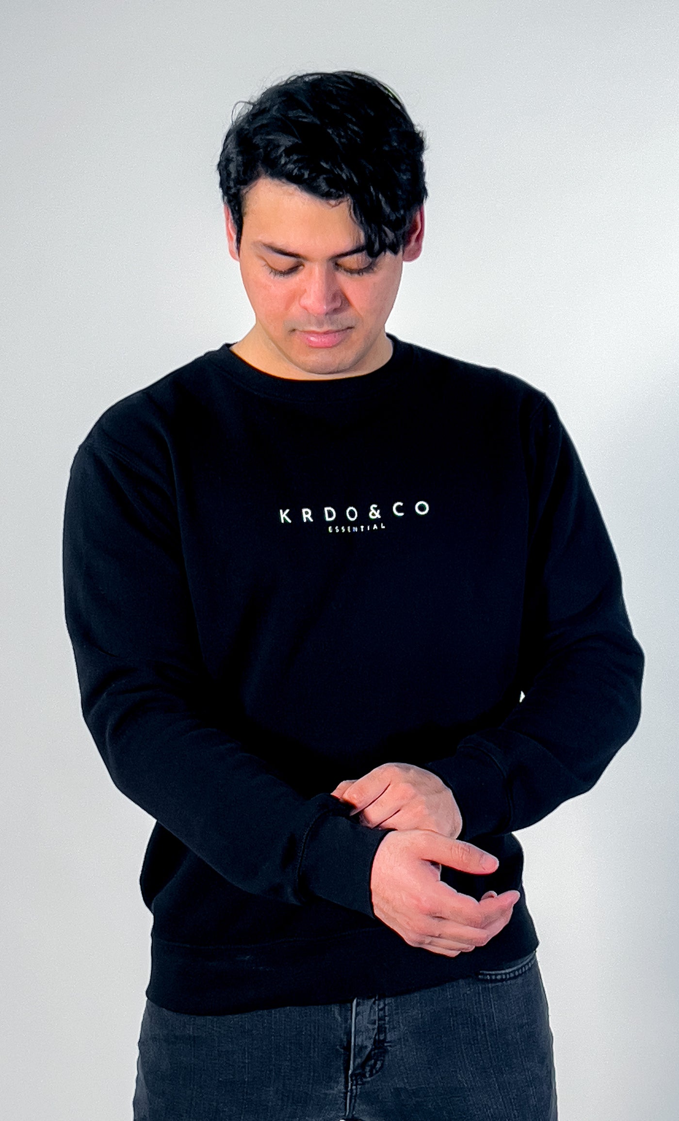 Sweater Shirt Men's | Black Sweater | krdoandco